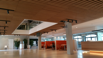 Het Stadhuis in Harderwijk is voorzien van houten panelen van Lambri.  | © Lambri