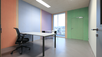 De ecologische houtolie Lignovit Terra kon zonder aarzelen ook in het interieur van het gemeenschapscentrum worden gebruikt. | © Bucher Architekt BSA