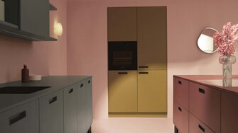 Perfect op elkaar afgestemde kleuren: Schüller Möbelwerk KG vertrouwt op Pigmolux van ADLER als coating voor de hoogwaardige oppervlakken van zijn next125 premiumkeukens | © Schüller Möbelwerk KG